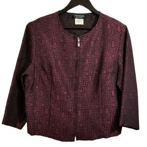 𝅺softworks petites zip up blazer jacket